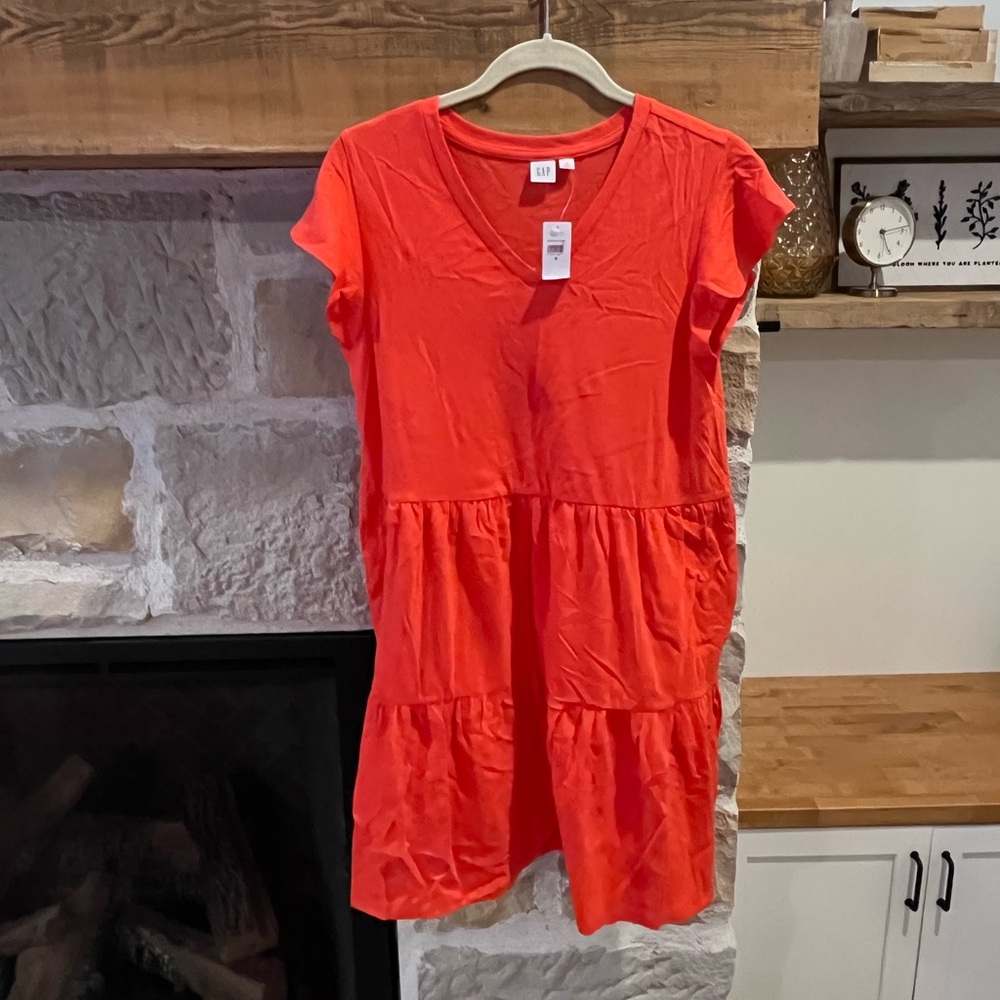 Gap tiered cotton dress NWT S
